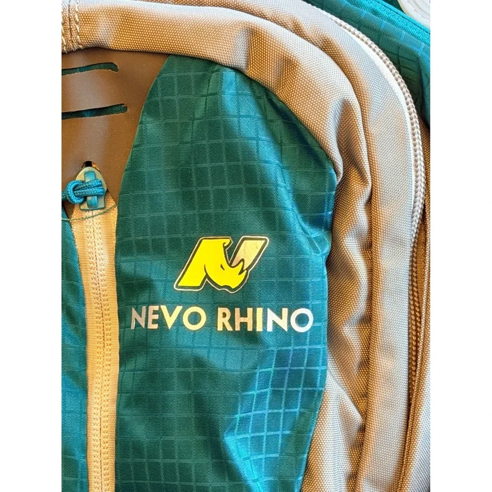 Nevo Rhino Hiking Backpack Teal Grey Ripstop Daypack Outdoor Travel Bag